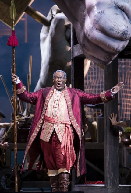 Eric Owens is Wotan in Lyric Opera's new production of Wagner's "Das Rheingold." Photo: Todd Rosenberg.