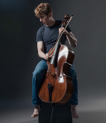Cellist Joshua Roman gave the world premiere of his concerto "Awakening" with the Illinois Philharmonic Orchestra Saturday night in Frankfort. Photo; Hayley Young 