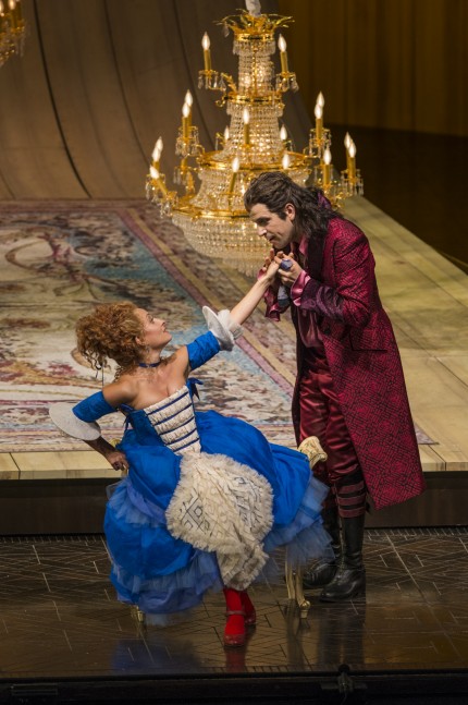 Christiane Karg and Luca Pisaroni in the Lyric Opera of Chicago's production of Mozart's "Le nozze di Figaro." 