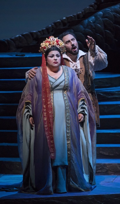 Amber Wagner and Stefano La Colla star in Puccini's "Turandot" at Lyric Opera. Photo: Todd Rosenberg