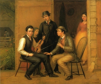 Catching the Tune, painting by William Sidney Mount.