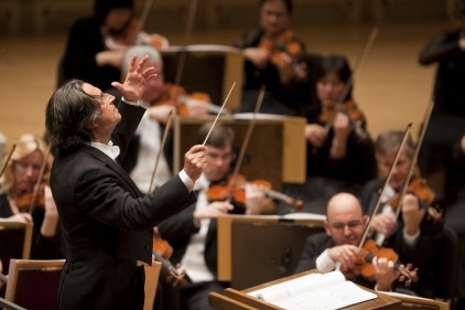 Riccardo Muti conducts the CSO in Bruckner Thursday night. Photo: Todd Rosenberg 