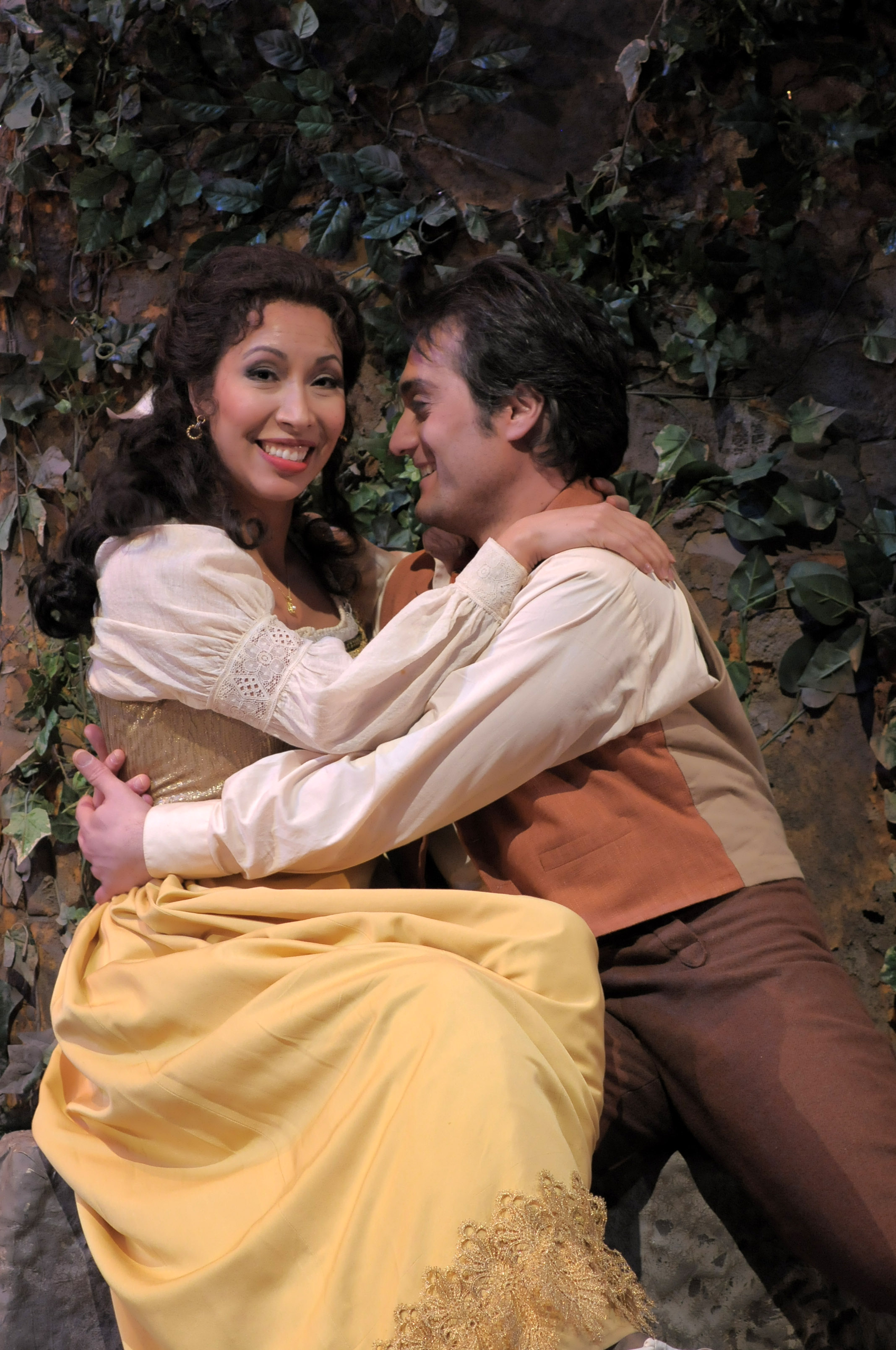 Nicole Cabell as Adina and Giuseppe Filianoti as Nemorino in the Lyric Opera's "Elixir of Love." Photo: Dan Rest