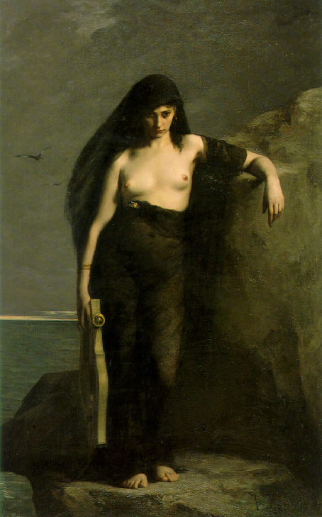 "Sappho" by Charles Mengin, 1877.