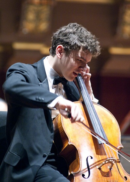 Gabriel Cabezas performed Saint-Saens' Cello Concerto No. 1 with the Grant Park Orchestra Wednesday night. 