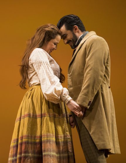 Alisa Kolosova and Charles Castronovo in Lyric Opera's "Eugene Onegin." Photo: Todd Rosenberg 