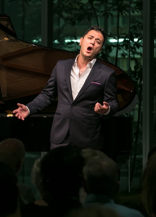 Nicholas Phan performed at the Collaborative Arts Festival Wednesday night at the Poetry Foundation.