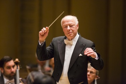 Bernard Haitink conducted the Chicago Symphony Orchestra in Mahler's Symphony No. 7 Thursday night. File photo: Todd Rosenberg