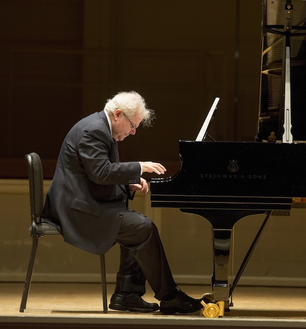 Emanuel Ax performed the final program of his Brahms Project Sunday afternoon at Symphony Center. Photo: Todd Rosenberg.