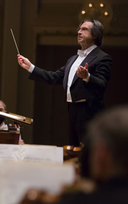 Riccardo Muti will conduct three world premieres by American composers in the Chicago Symphony Orchestra's 2017-18 season. Photo: Todd Rosenberg 