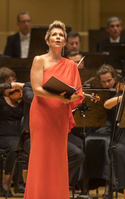 Joyce DiDonato performed Martucci's "La canzone dei ricordi" with Riccardo Muti and the Chicago Symphony Orchestra Thursday night. Photo: Todd Rosenberg 