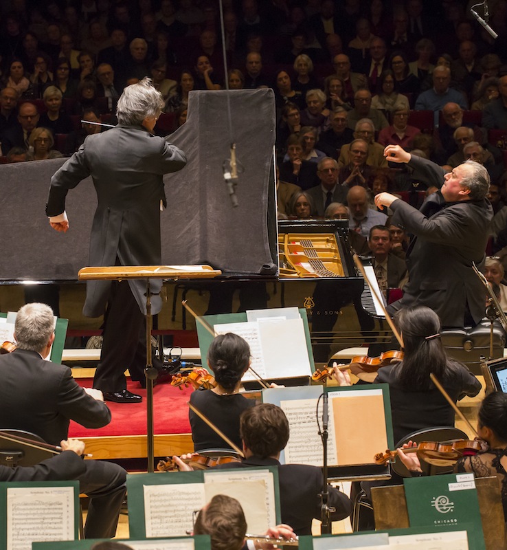 Yefim Bronfman performed Beethoven's Piano Concerto No. 4 with Riccardo Muti and the Chicago Symphony Orchestra Thursday night. Photo: Todd Rosenberg