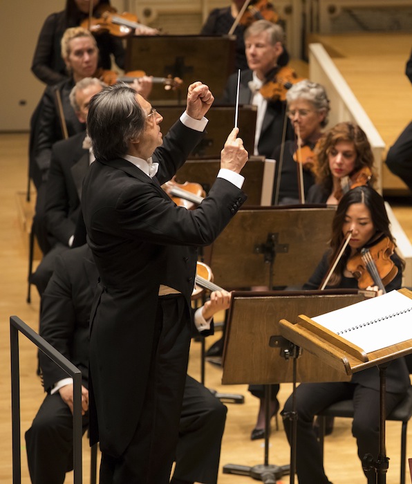 Riccardo Muti conducted the Chicago Symphony Orchestra in Liszt's "Dante" Symphony Thursday night, Photo: Todd Rosenberg