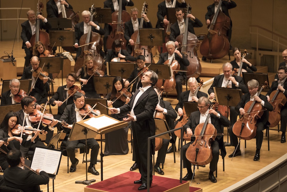 Riccardo Muti conducted Brahms' Symphonies Nos. 1 and 2 with the Chicago Symphony Orchestra Thursday night. Photo: Todd Rosenberg 