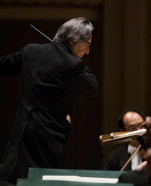 Riccardo Muti conducted the CSO in Brahms' Third and Fourth Symphonies Thursday night. Photo: Todd Rosenberg