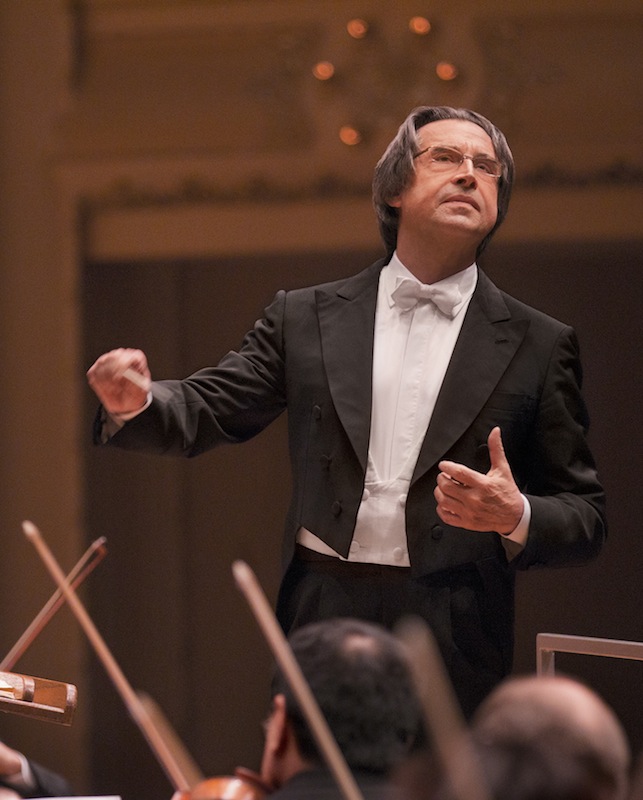 Riccardo Muti conducted the Chicago Symphony Orchestra in music of Beethoven and Brahms Thursday night. File photo: Todd Rosenberg