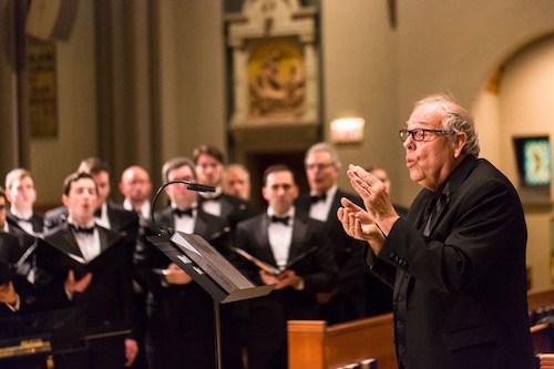 Bruce Tammen conducted the Chicago Chorale in Mozart's Requiem Sunday at St. Benedict Parish.