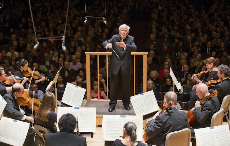 Christoph von Dohnanyi leading the BSO in an all-Mozart program 3.19.15 (Winslow Townson)