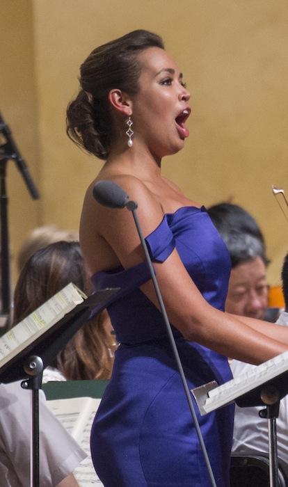 Nadine Sierra made her CSO debut in Haydn's "The Creation" Tuesday night at Ravinia. Photo: Patrick Gipson / Ravinia 