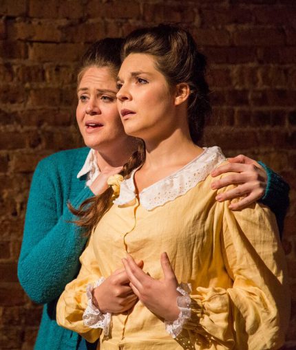 Kelley Hollis (left) and Angela Born as Eliza and Lucinda in Nico Muhly's "Dark Sisters," presented by Third Eye Theatre Ensemble. Photo: Clint Funk