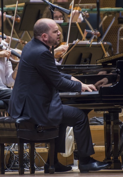 Kirill Gerstein performed the original version of Tchaikovsky's Piano Concerto No. 1 Friday night at the Pritzker Pavilion. Photo: Norman Timonera
