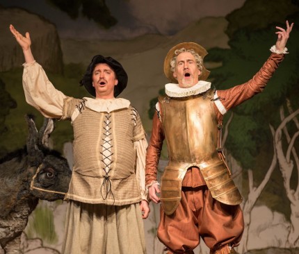 Ryan de Ryke and Peter van de Graaff n Telemann’s "Don Quichotte auf der Hochzeit des Comacho" at  Haymarket Opera. Photo: Elliot Mandel
