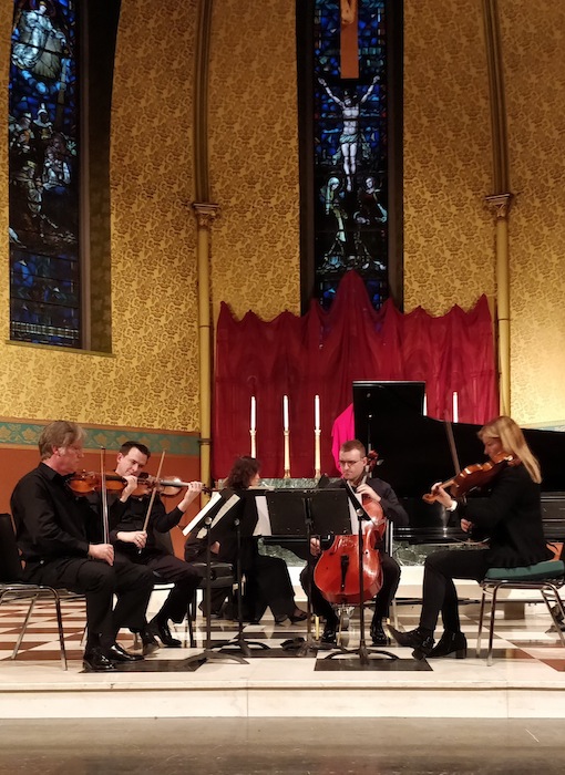 The Rembrandt Chamber Musicians performed Erno Dohnányi's Piano Quintet No. 1 Friday night at St James Cathedral. Photo: Darron McNutt