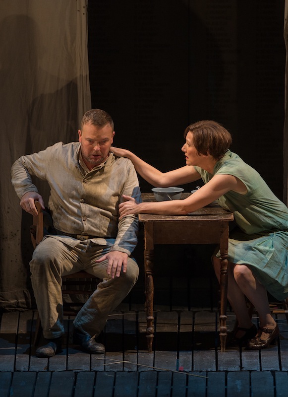 Tomasz Konieczny and Angela Denoke in Berg's "Wozzeck" at Lyric Opera. Photo: Andrew Cioffi