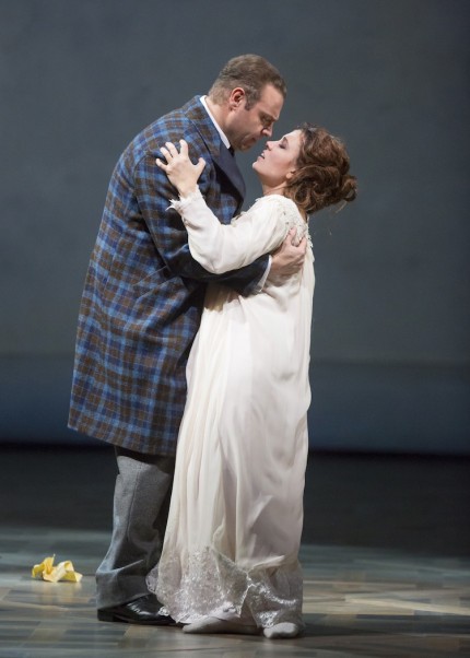 Joseph Calleja and Marina Rebeka in the Lyric Opera production of Verdi's "La Travata." Photo: Todd Rosenberg