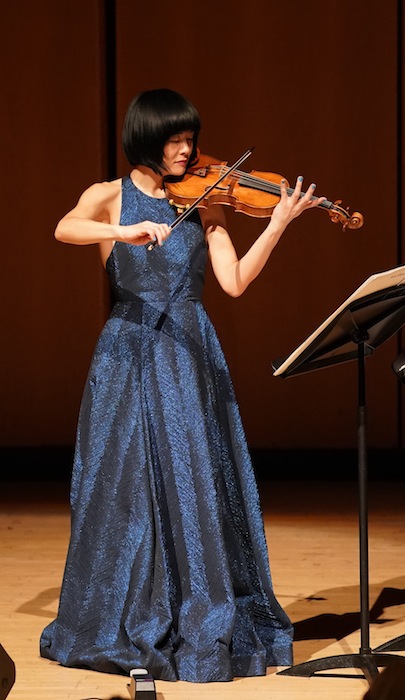 Jennifer Koh performed two programs of encore pieces Sunday at the WIner Chamber Music Festival in Evanston. Photo: Todd Rosenberg