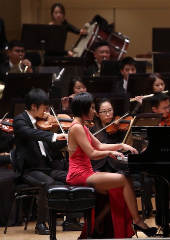 Yuja Wang performs Ravel's Piano Concerto in G  Sunday at Symphony Center.