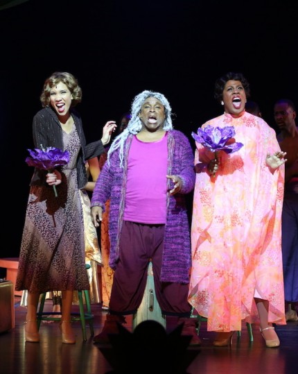 Anna Bowen, Jeffrey Polk and Karen Marie Richardson in Chicago Opera Theater's production of Duke Ellington's "Queenie Pie." Photo: Liz Lauren