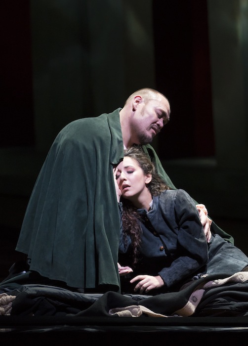 Quinn Kelsey and Rosa Feola in Lyric Opera's "Rigoletto." Photo: Todd Rosenberg