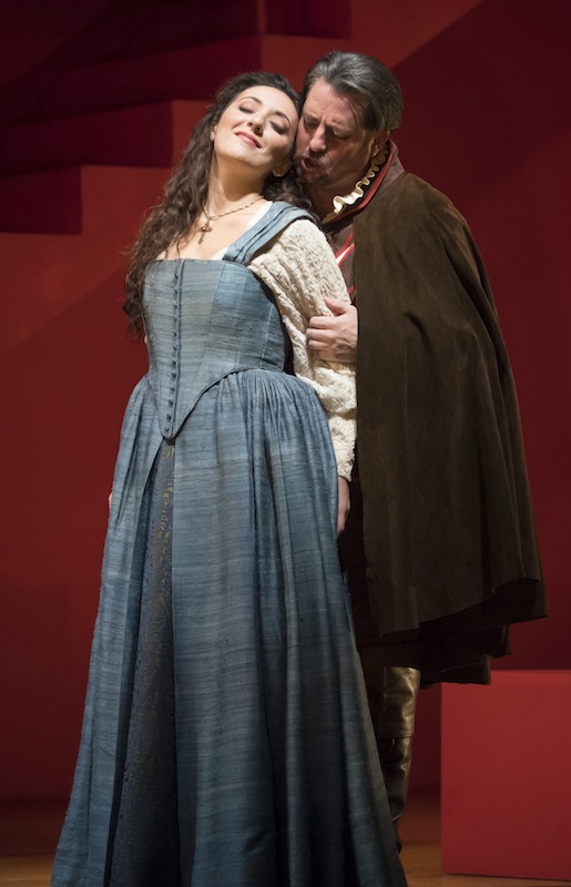 Rosa Feola and Matthew Polenzani in Verdi's "Rigoletto" at Lyric Opera of Chicago. Photo: Todd Rosenberg