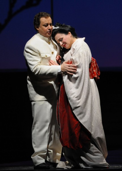 Stefano Secco and Patricia Racette in Puccini's "Madama Butterfly" at Lyric Opera. Photo: Dan Rest 