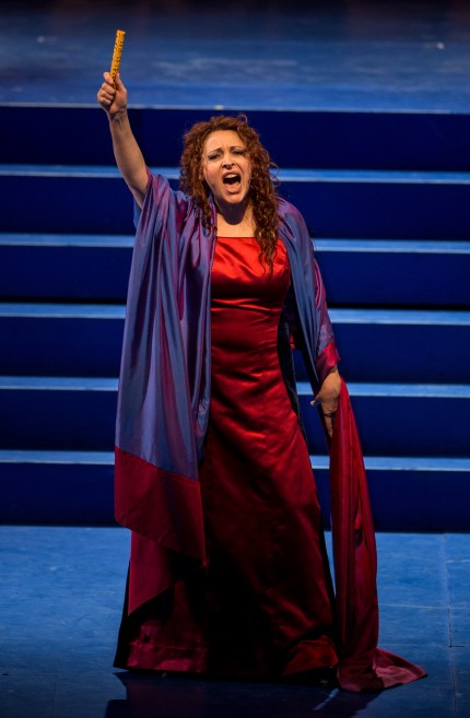 Tatiana Serjan in Lyric Opera's "Nabucco." Photo: Andrew Cioffi