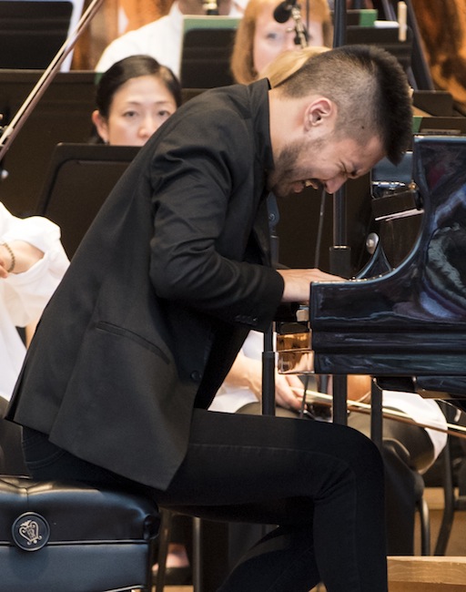 Conrad Tao performed Khachaturian's Piano Concerto with the Grant Park Orchestra Friday night. Photo: Norman Timonera