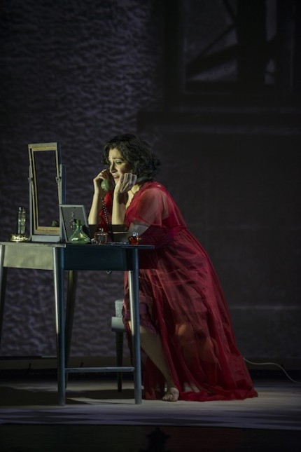 Patricia Racette in Poulenc's "La Voix Humaine" at Chicago Opera Theater. Photo: Liz Lauren