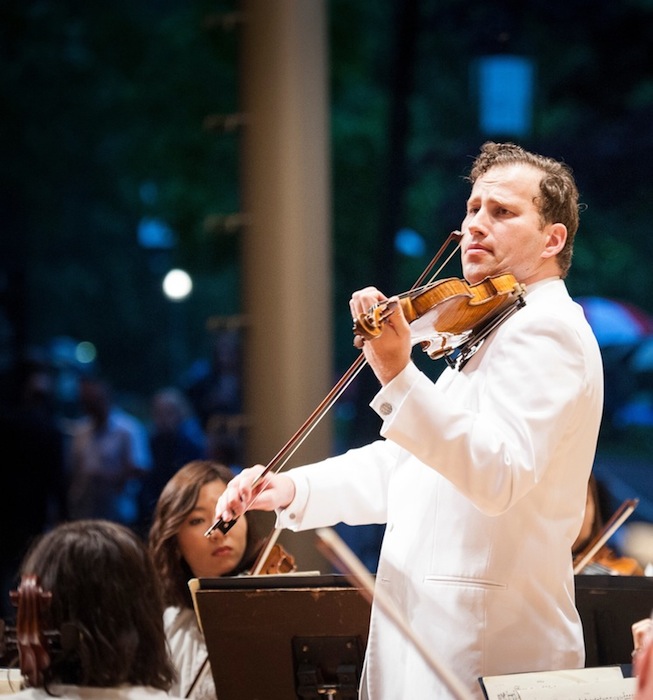 Nikolaj Znaider performed Mozart with the CSO Thursday night at the Ravinia Festival. Photo: Russell Jenkins