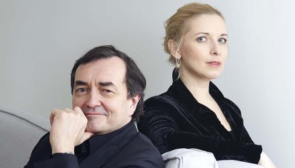 Pierre-Laurent Aimard and Tamara Stefanovich performed music of Pierre Boulez Sunday at Symphony Center.