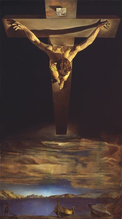 "Christ of St. John of the Cross" by Salvador Dali, 1951. 