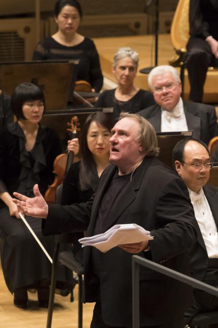 Actor Gerard Depardieu was the title tsar in the Chicago Symphony Orchestra's performance of Prokofiev's "Ivan the Terrible" Thursday night. Photo: Todd Rosenberg