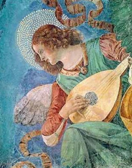 "Angel Musician 2" by Melozzo da Forli.