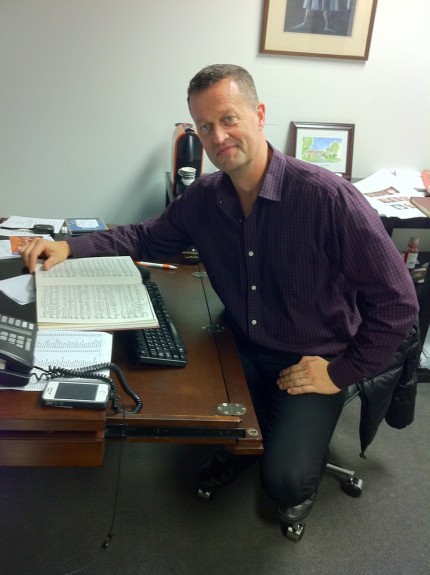Michael Black in his office